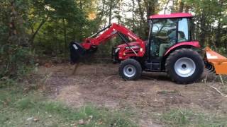 Mahindra 2555 clearing land [upl. by Meredithe]