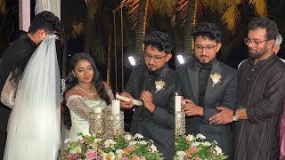 John Brittas Daughter Wedding Reception Full Video  Wedding  Celebrity Wedding [upl. by Yanad]