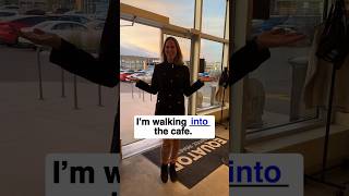 Im walking  the cafe  English Prepositions grammar english englishgrammar prepositions [upl. by Thomasin81]