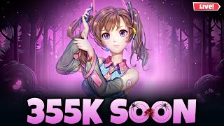 🔴Live Road To 355K Subscribers 🗿 Garena Free Fire [upl. by Assiluy]