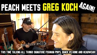 Peach Meets Greg Koch… AGAIN Introducing the new Fishman GristleTone P90 Set [upl. by Huff]