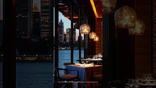 Luxury Hotel Dining Experience Romantic Views amp Soft Jazz Music for an Elegant Dinner Setting [upl. by Nivak]