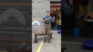 How to put on chest waders amp boots How to wear fishing waders How to wear chestwaders amp boots [upl. by Sirtaeb733]