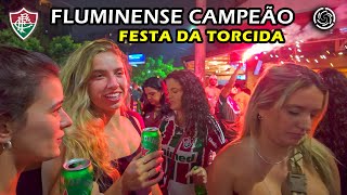 🇧🇷 FLUMINENSE CHAMPION — FANS PARTY — LIBERTADORES CUP  RIO DE JANEIRO 【 4K UHD 】 [upl. by Nitsraek174]