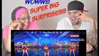 SINGING TRIO MISS TRES BIG SURPRISE AGT EP 3 REACTION [upl. by Luapnhoj]