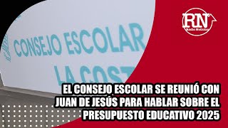 El Consejo Escolar se reunió con Juan de Jesús para hablar sobre el presupuesto educativo 2025 [upl. by Ttcos]