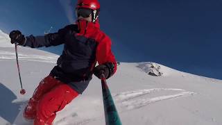 CransMontana top of Bella Lui offpiste part 2  March 2018 [upl. by Othelia]