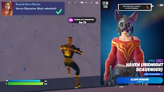 Search Rare Chests Midnight Scavenger Fortnite Haven Mask Styles Rare Chests Locations [upl. by Theresita158]