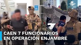 Van 7 detenidos por “operación enjambre” contra funcionarios municipales en Edomex [upl. by Amluz]