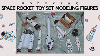 Unboxing Space Rocket Toy SetModeling FiguresMAIA MIR Collections [upl. by Omsare]