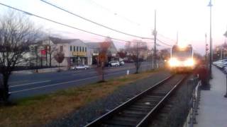 Riverline Light Rail approaching Palmyra Station [upl. by Lleroj]