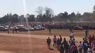 The arrival of Chamisa at his last star rally [upl. by Irtimd]