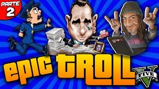 TROLL EL POLI EL HACKER Y EL CAUDILLO  PARTE 2  EPIC TROLL STORY  GTA V  TheCorvusClan [upl. by Aiciruam]