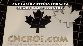 CNC Laser Engraving amp Cutting Formica sharp inner corners [upl. by Jasik112]