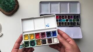 윈저앤뉴튼 코트만 고체물감 Winsor amp Newton Cotman Watercolors [upl. by Buehler]