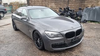 BMW F01 730D Rear Muffler  DPF Delete Exhaust Sound [upl. by Llenehc361]