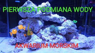 Pierwsza podmiana wody w akwarium morskim [upl. by Femi]