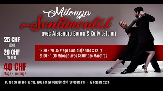 Alejandro Beron amp Kelly Lettieri  Un momento Aníbal Troilo  Raúl Beron  Milonga Sentimental 🇨🇭 [upl. by Norraf]