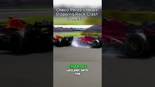 Checo Perezs HeartStopping Race Crash in Mexico [upl. by Mehs]