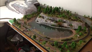 One year of N scale model railroading [upl. by Llednol375]