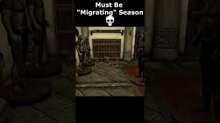 Must Be quotMigratingquot Season 💀 skyrim skyrimanniversary elderscrolls shorts [upl. by Asilec]