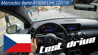 MercedesBenz A180d Limousine 2019  City Drive in the Czech Republic [upl. by Aryamoy125]