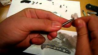 Spyderco Delica 4 Full Dissasembly and Complete Cleaning Knife [upl. by Glyn]