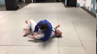 Top half guard submission straight armbar [upl. by Armilda]