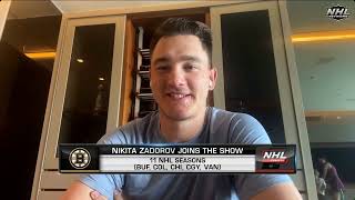 Nikita Zadorov on signing with Bruins and modeling his game after Zdeno Chara [upl. by Einnej]