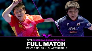 FULL MATCH  Fan Zhendong vs Tomokazu Harimoto  MS QF  WTTChongqing 2024 [upl. by Judye]