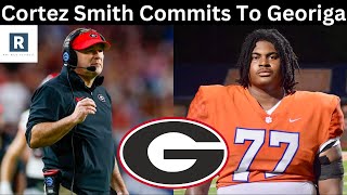 Cortez Smith Commits To Georgia  Georgia Football Recruiting News [upl. by Petronella696]