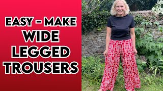 Wide legged trousers are so easy to make Learn to make a perfect fitting pant [upl. by Karli]