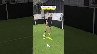 Footwork drills⚽️🔥 football drills baller messi [upl. by Ydnir]