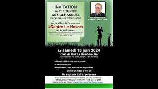 Tournoi de golf de lÉvêque 2024  Diocèse de TroisRivières [upl. by Noellyn]