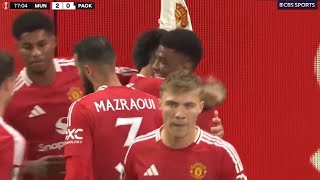 AMAD DIALLO 2ND GOAL  MANCHESTER UNITED VS PAOK UEFA EUROPA LEAGUE [upl. by Nydia]