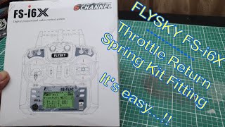 Flysky FSi6X Throttle Return Spring Kit Fitting [upl. by Abercromby]