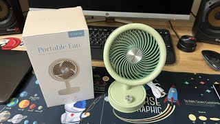 Unboxing Kaison Table Fan with USB C Charger malaysia kaison portablefan rechargeable fan [upl. by Asille]