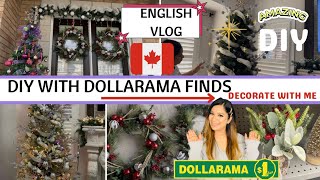 Using Dollarama Finds To Make DIY Christmas Crafts Decorating For Christmas Dollarama Shopping Vlog [upl. by Ttelracs619]