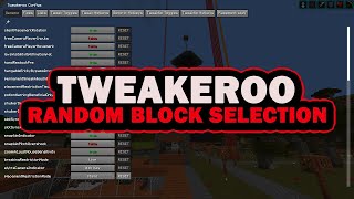 Minecraft Random Block Placement Tweakeroo Mod [upl. by Havener478]