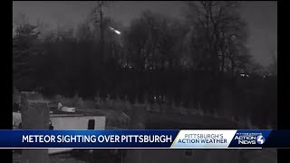 Meteor spotted over Pittsburgh [upl. by Alejna194]