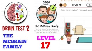 Brain test 2 The McBrain Family level 17 solution or walkthrough [upl. by Htaeh]