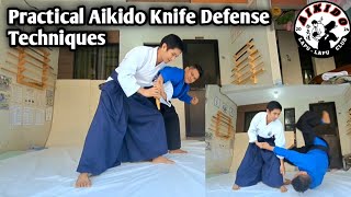 Practical Knife Disarming of Aikido Techniques  Udekime nage amp Sankyo aikido selfdefense [upl. by Libnah]