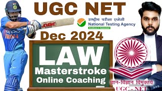 UGC NET Law Online Coaching Classesugc net law preparationugc net law syllabus ugc net law pyq [upl. by Ahsennod]