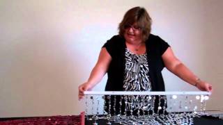 How To Hang a Beaded Curtain  ShopWildThings Video Time With Tina [upl. by Donavon]