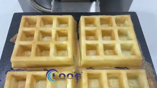 Commercial Rotary Waffle Machine Square Shaped Waffle Maker [upl. by Ocsirf4]