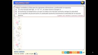 029QUÍMICA 2017 RESERVA 3 EJERCICIO 3 OPCIÓN A [upl. by Krutz]