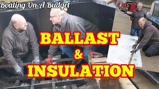 Ballast and Insulation  DIY narrowboat project rebuild  Boating On A Budget [upl. by Callista]