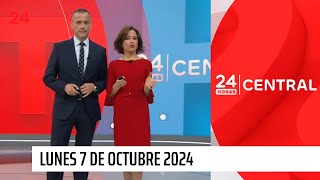 24 Horas Central  Lunes 7 de octubre 2024  24 Horas TVN Chile [upl. by Lyman]