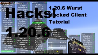 How to get Minecraft Wurst Hacked Client 1206 [upl. by Eenad]