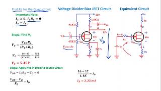 Numericals on JFET DC Biasing  Fixed Bias JFET  Self Bias JFET Voltage Divider Bias JFET [upl. by Clova]